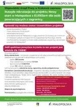 Trwa rekrutacja do Projektu: „Nowy start w Małopolsce z EURESem